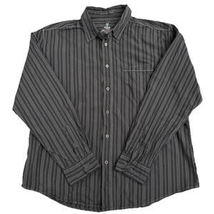 KUHL Men's XL Shirt # 108846 Long Sleeve Ionik Striped Nylon Dark Hiking Outdoor